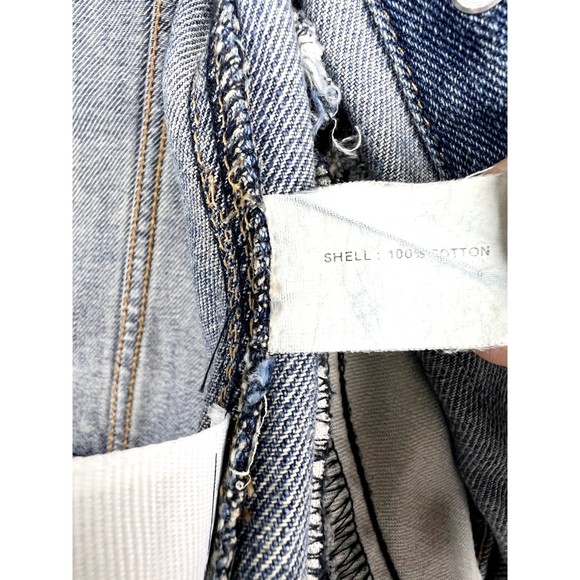 GAP Denim Jacket Womens Medium Blue Jean Trucker Cotton Coat Medium Wash Ladies - Picture 7 of 8